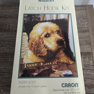 WonderArt Puppy Love Latch Hook Kit